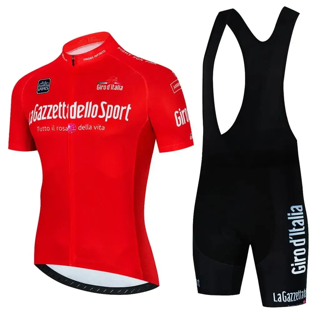 2023 Giro d'Italia Cycling Jersey Set MTB Uniform Bike Wear Ropa Ciclismo Bicycle Clothes Short Cycling Clothing Maillot Culotte