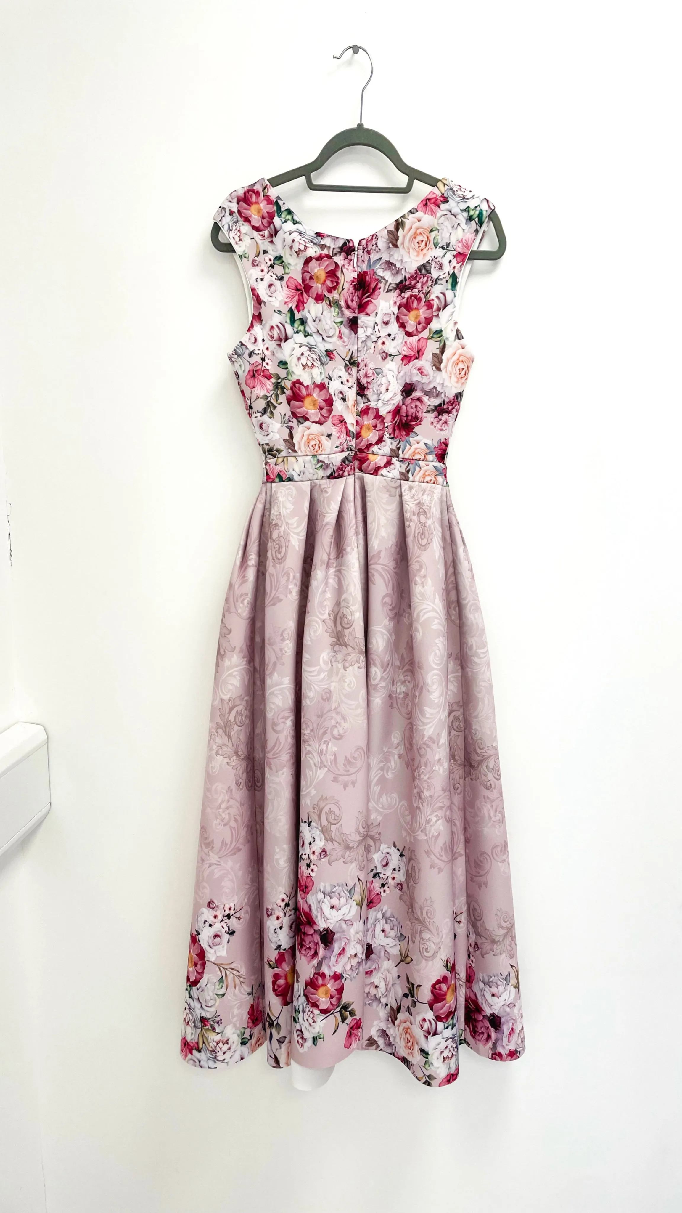 4-A1506 Saba Blush Floral Flare Dress
