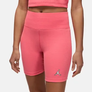 Air Jordan Women's Ribbed Pink Bike Shorts