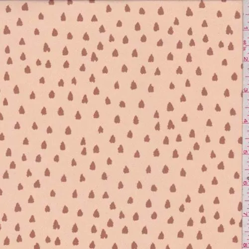 Apricot Diamond Chiffon Fabric