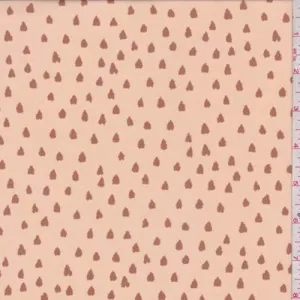 Apricot Diamond Chiffon Fabric