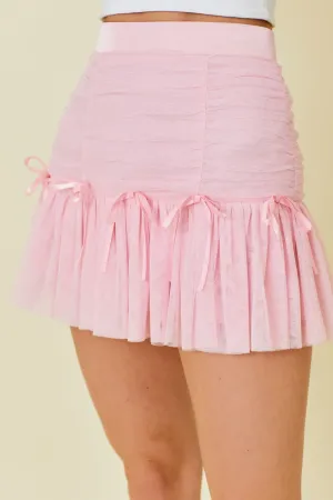Ballerinas & Bows Tulle Mini Skirt