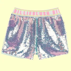 Billieblush Beach Glass Iridescent Sequin Shorts
