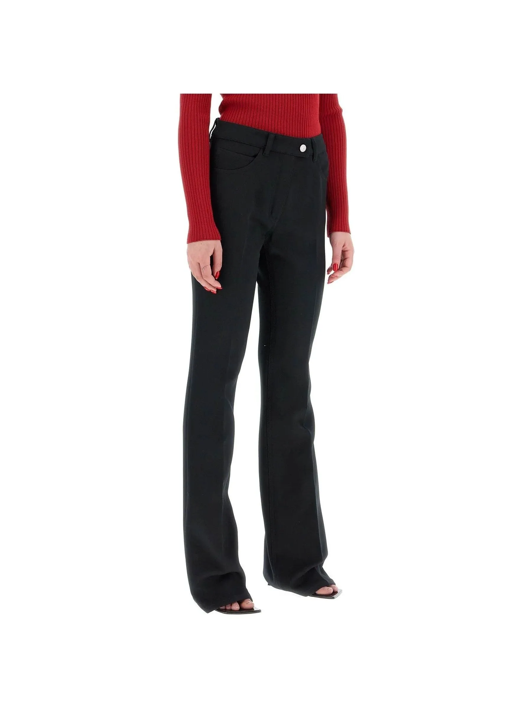 Bootcut Twill Trousers