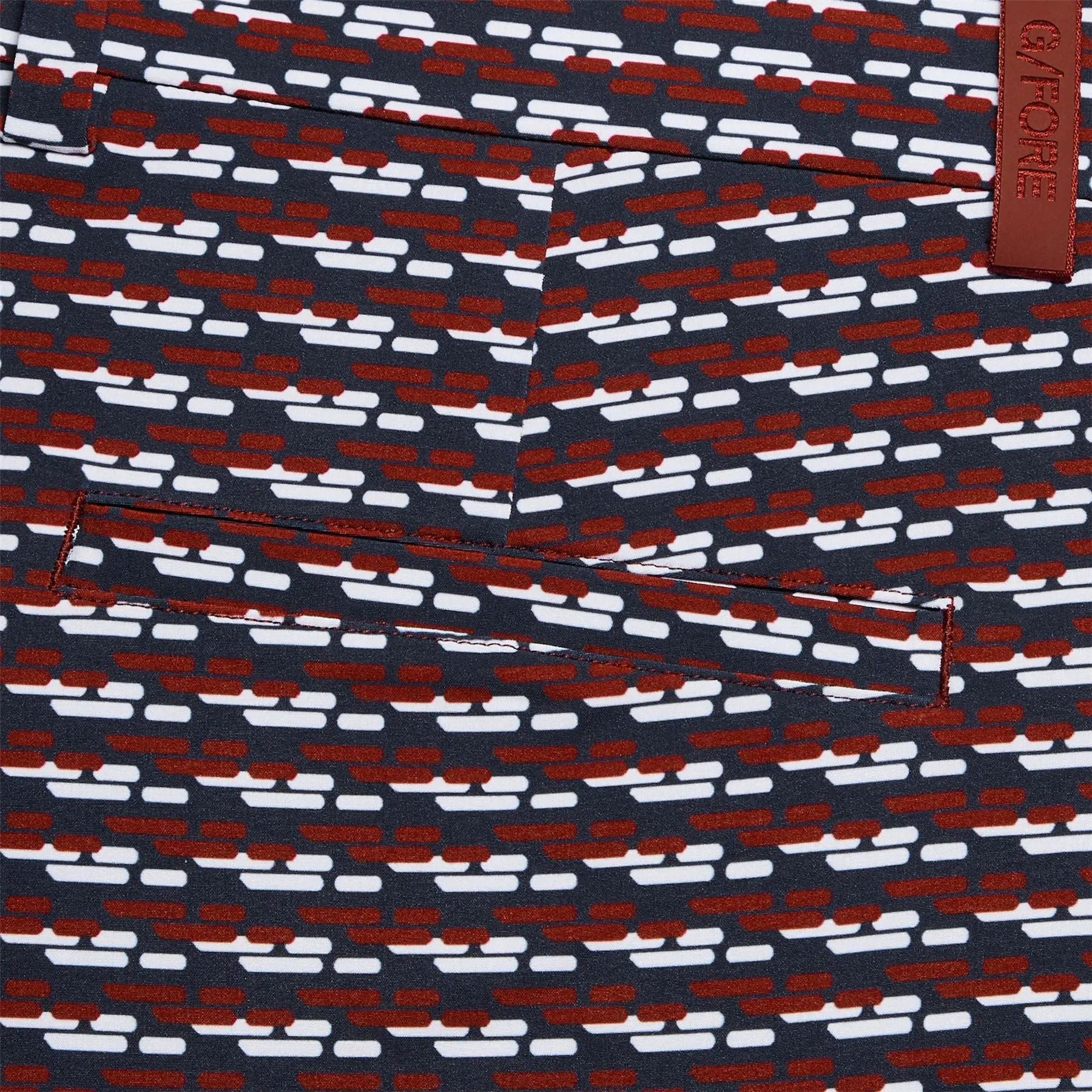 Brick Stripe Maverick Shorts Cabernet - AW24