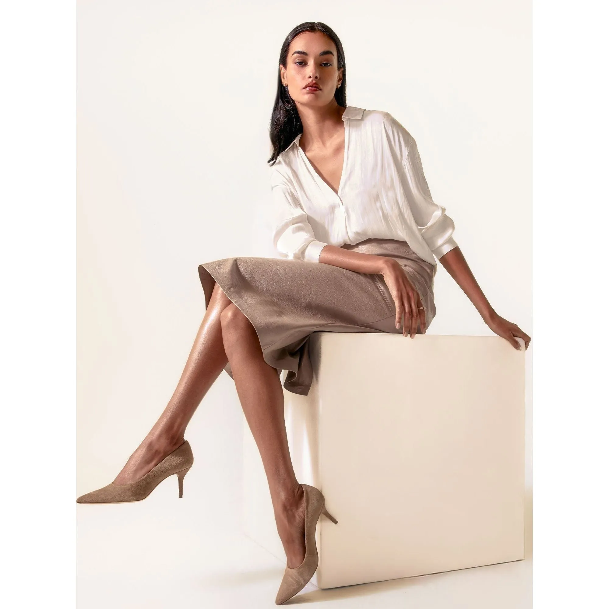 Brochu Walker Irene Vegan Leather Skirt