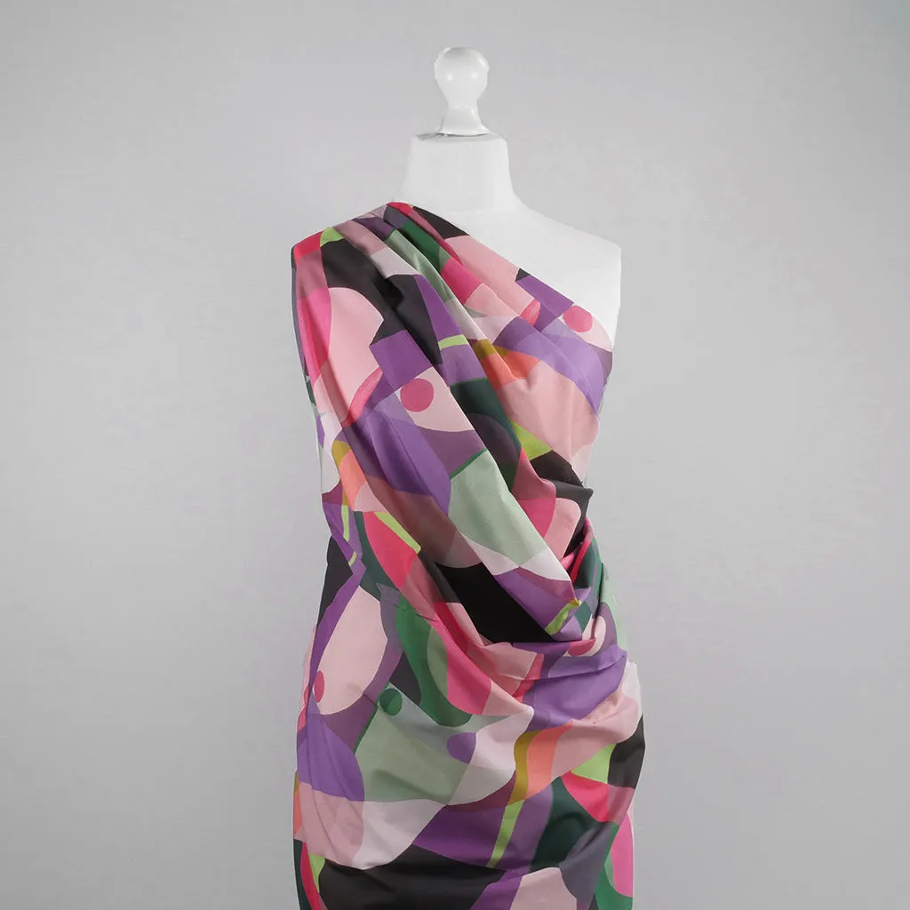 Cotton Voile - Purple Midnight Summer Swim Woven Fabric by Nerida Hansen