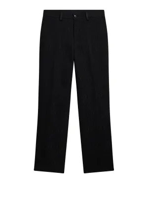 Dropper Jacquard Swirl Pants / Black