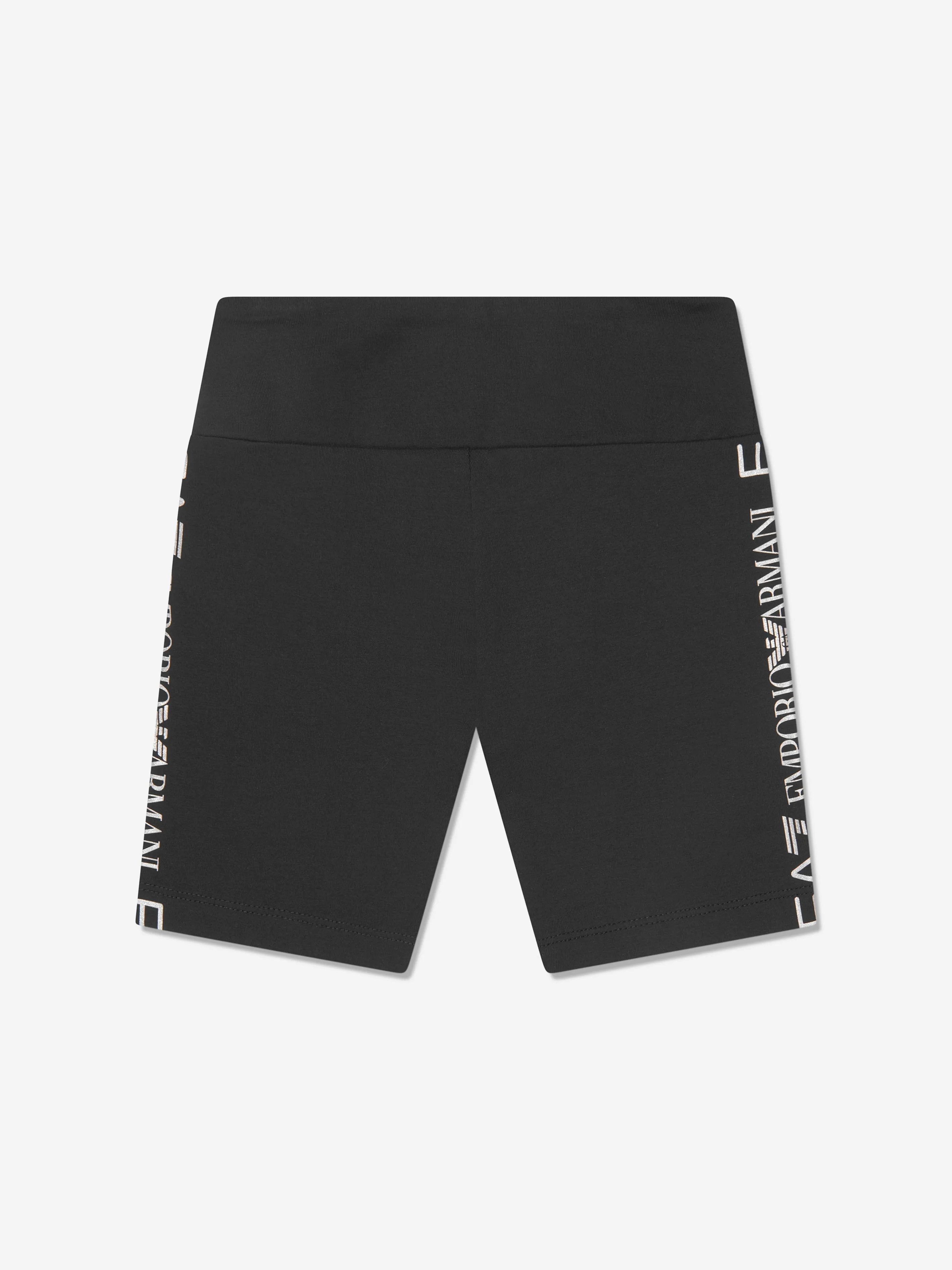 EA7 Emporio Armani Girls Logo Shorts in Black