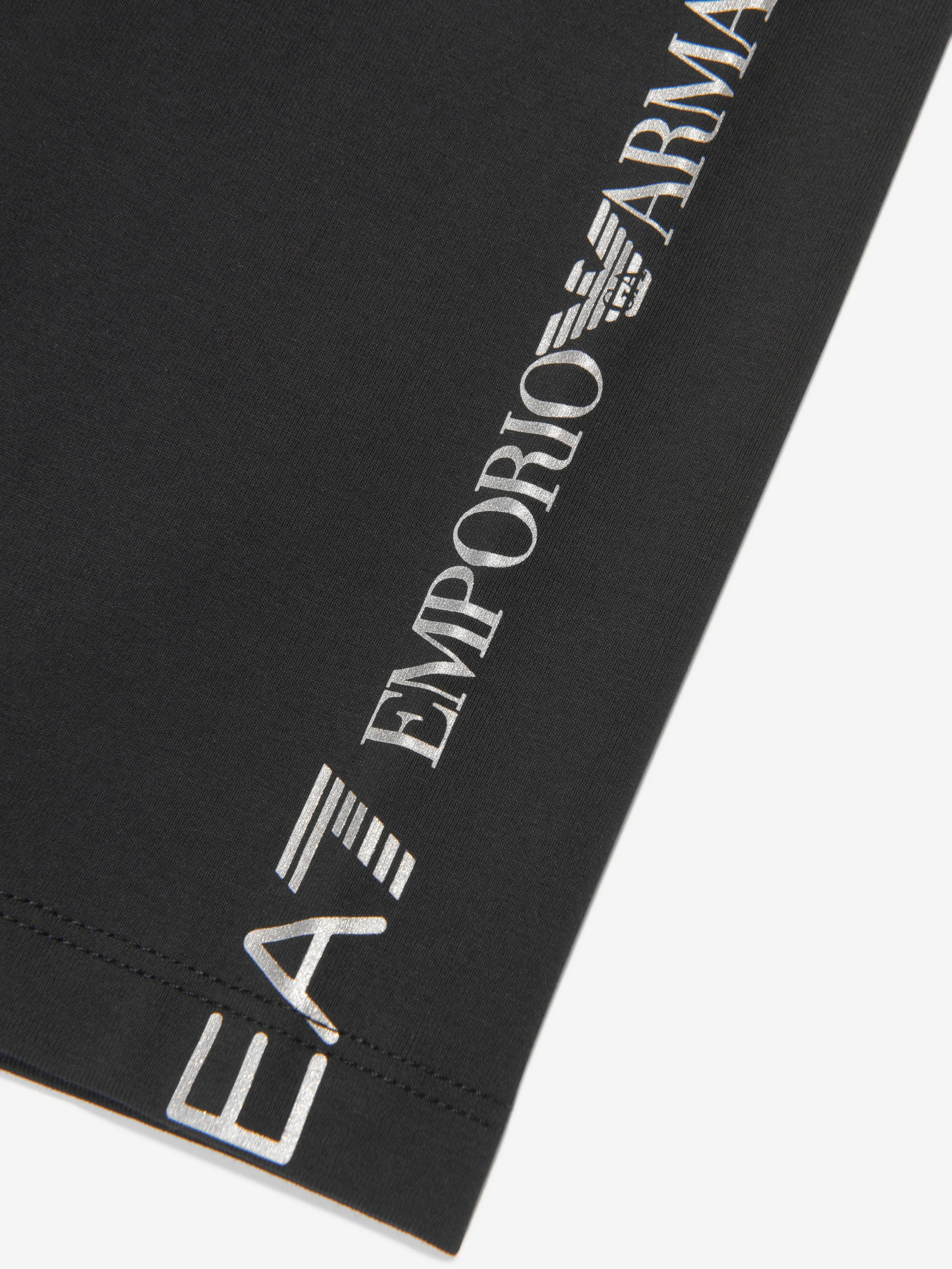 EA7 Emporio Armani Girls Logo Shorts in Black