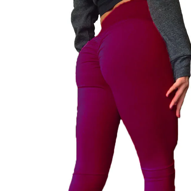 Europe Trendy Quick Dry Slim-Look Hip Flattering Sporty Fitness Yoga Pants Women Multicolor Pants