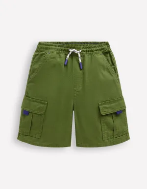 Everyday Cargo Shorts-Broccoli Green