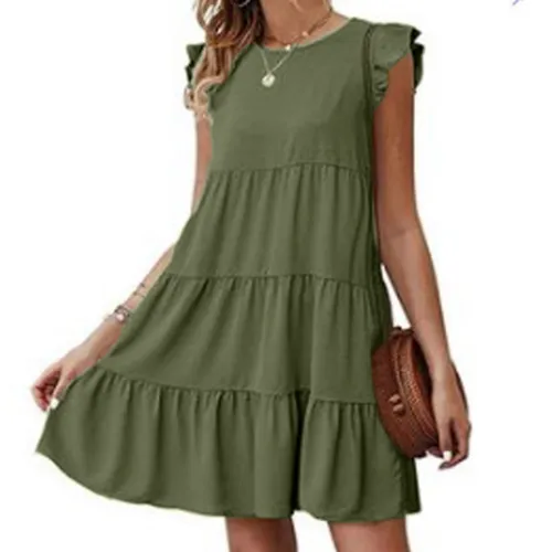 Flowy Cap Sleeves Dress | CozyCouture®