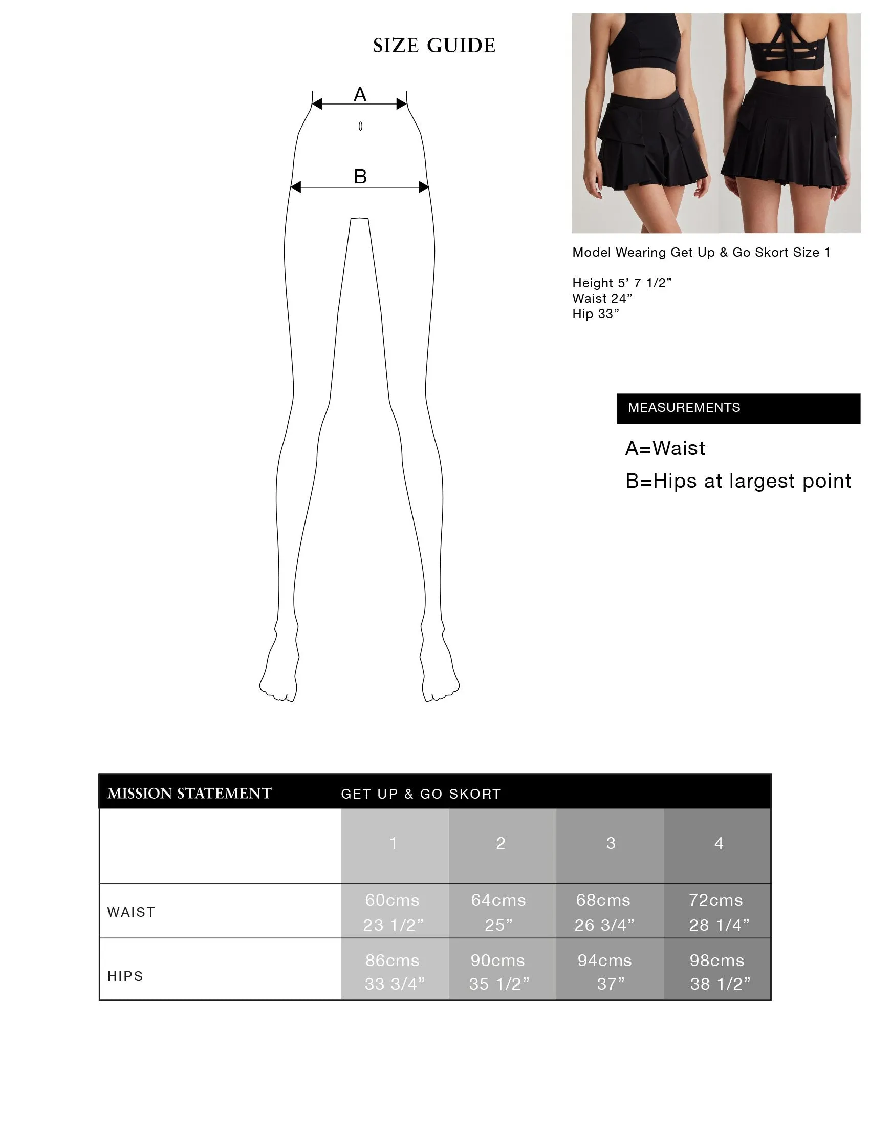 Get Up and Go Skort
