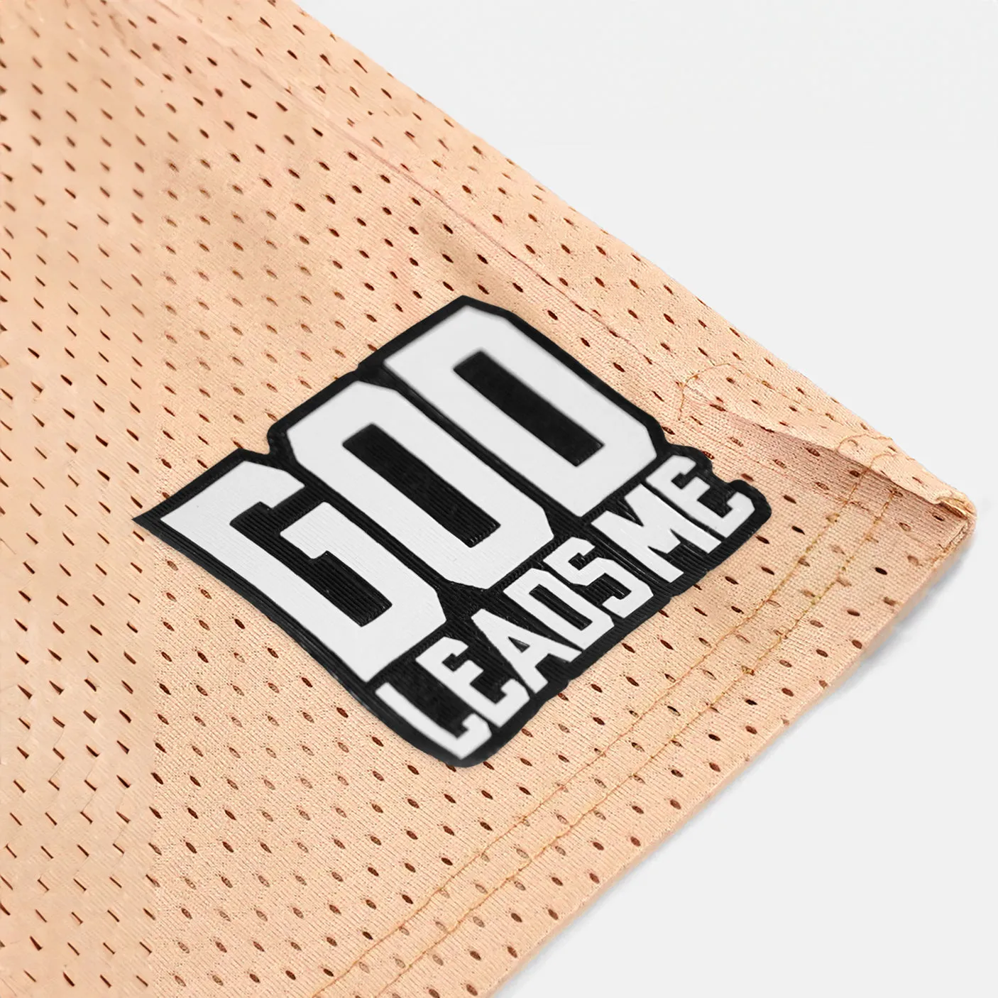God Leads Me Patch Shorts - 7"