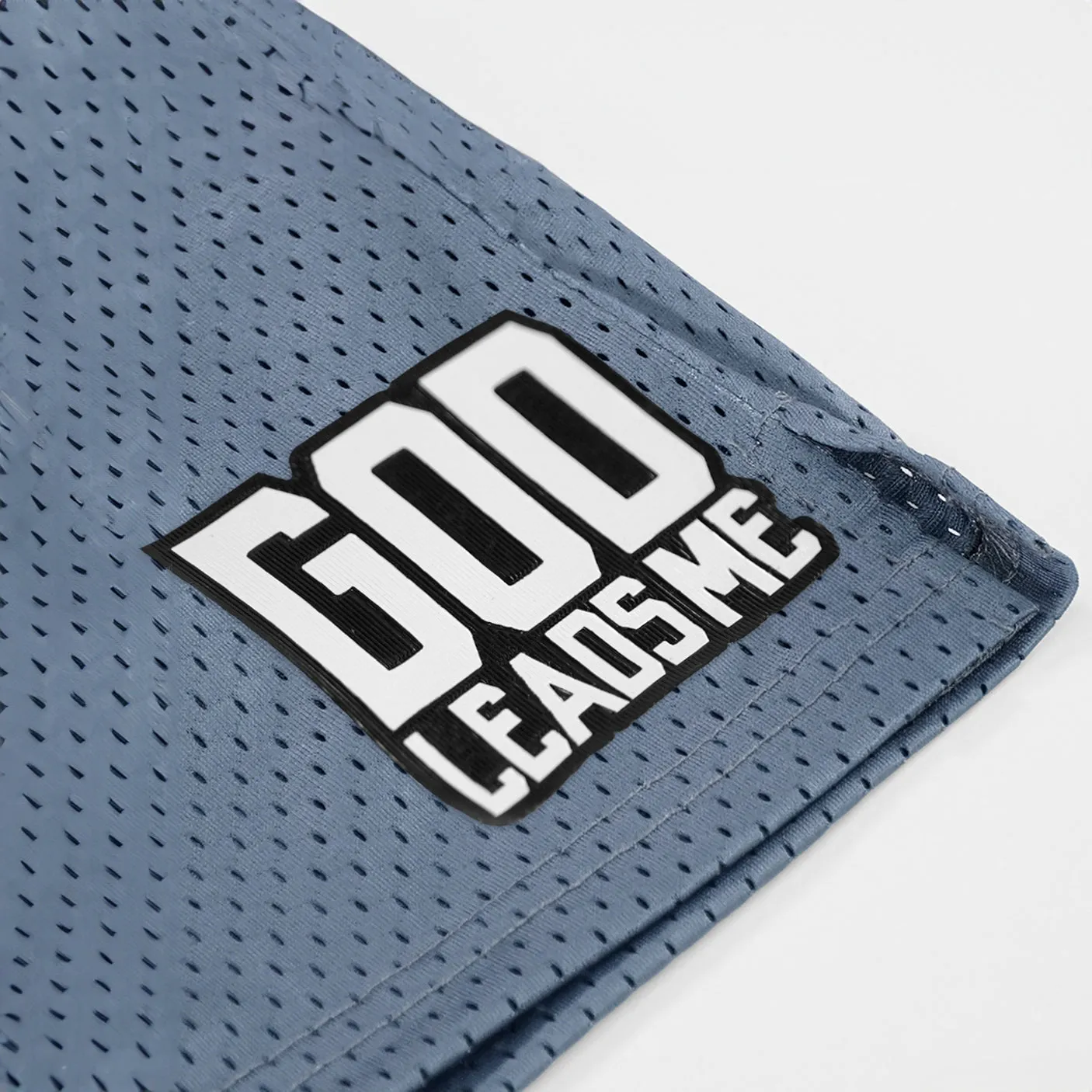 God Leads Me Patch Shorts - 7"