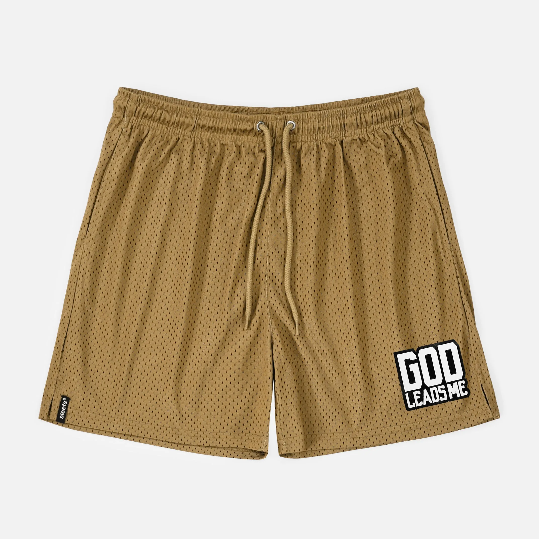 God Leads Me Patch Shorts - 7"