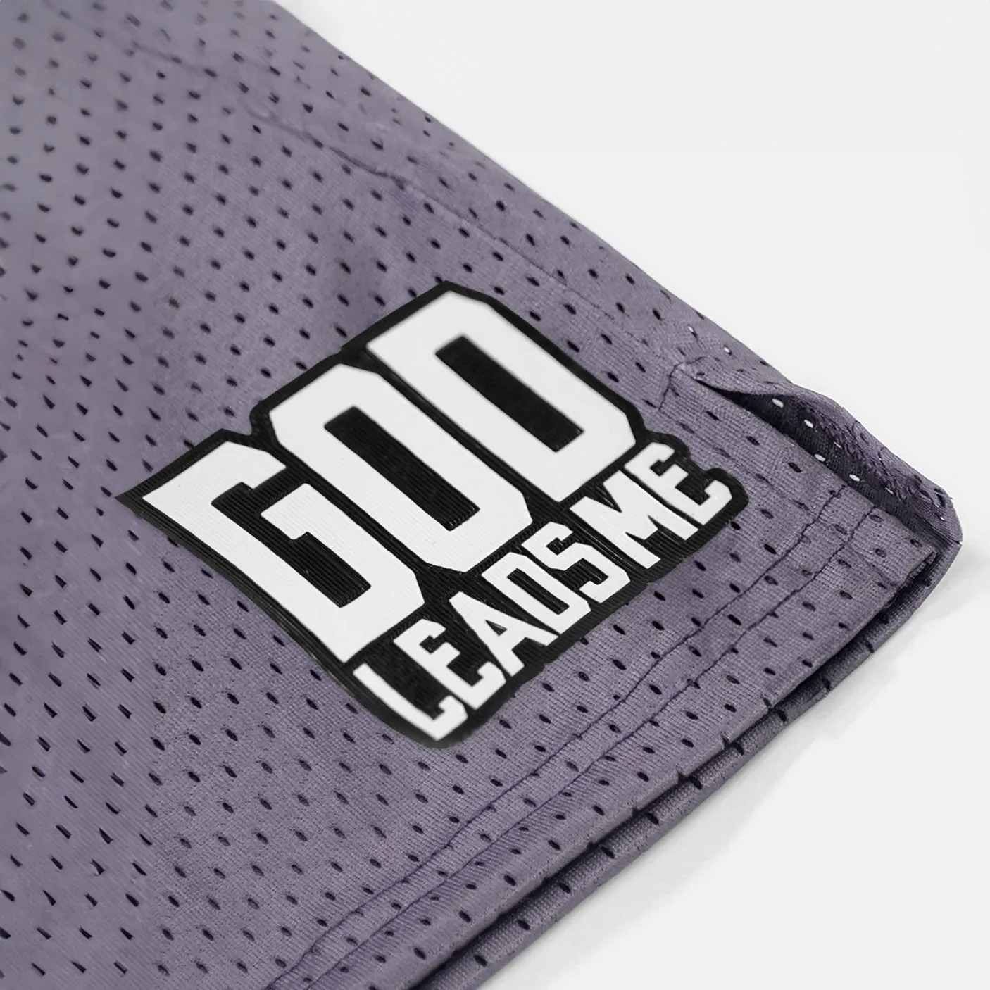 God Leads Me Patch Shorts - 7"