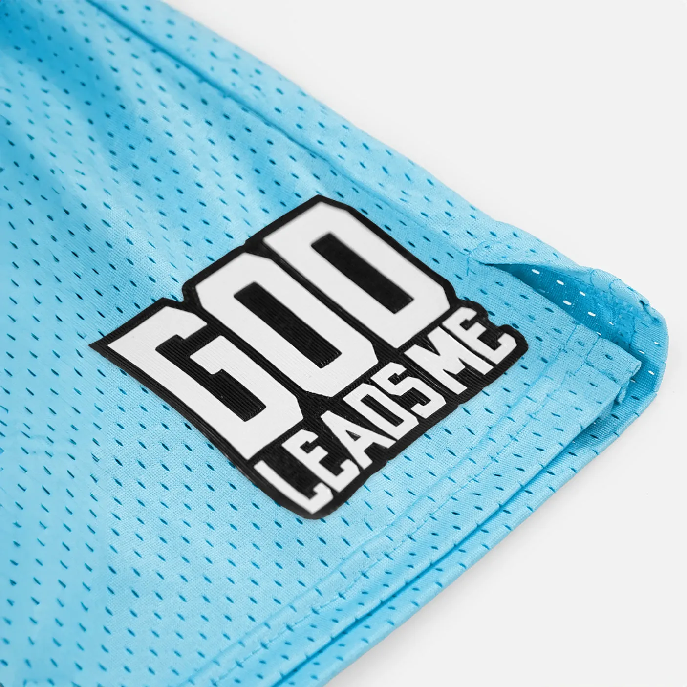 God Leads Me Patch Shorts - 7"