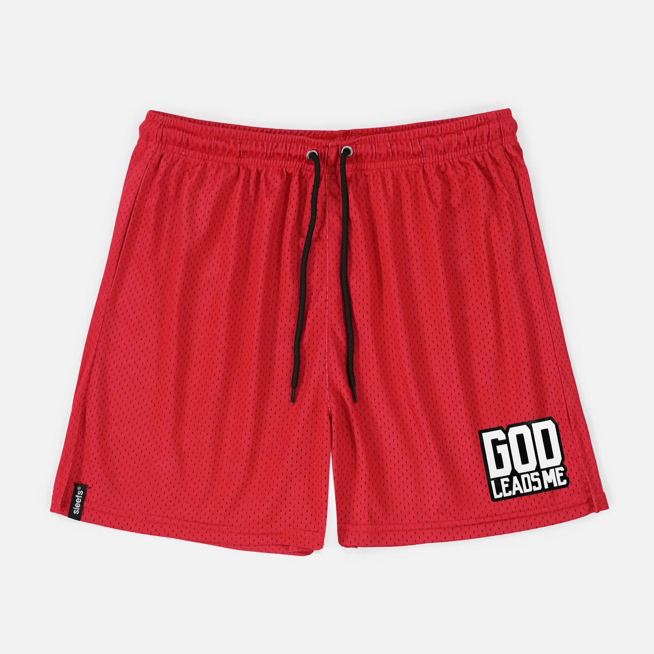 God Leads Me Patch Shorts - 7"