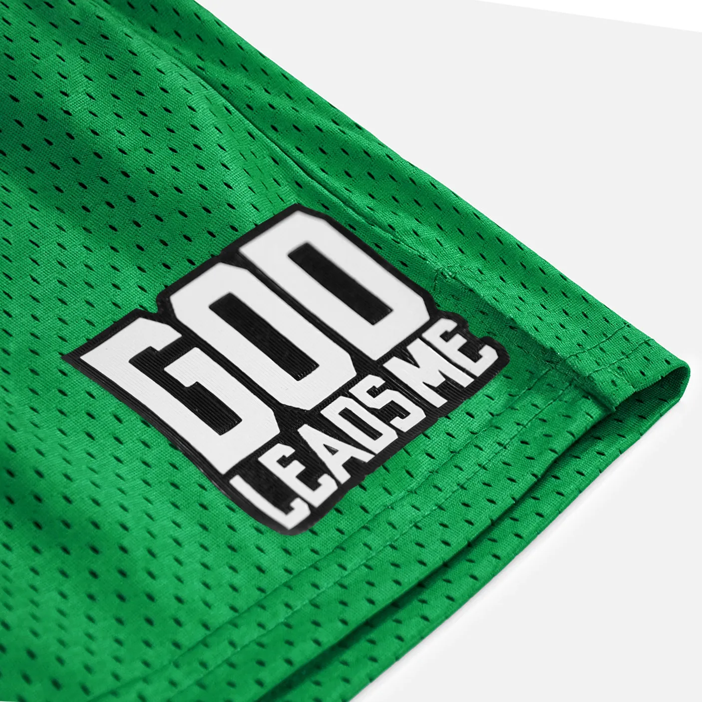 God Leads Me Patch Shorts - 7"