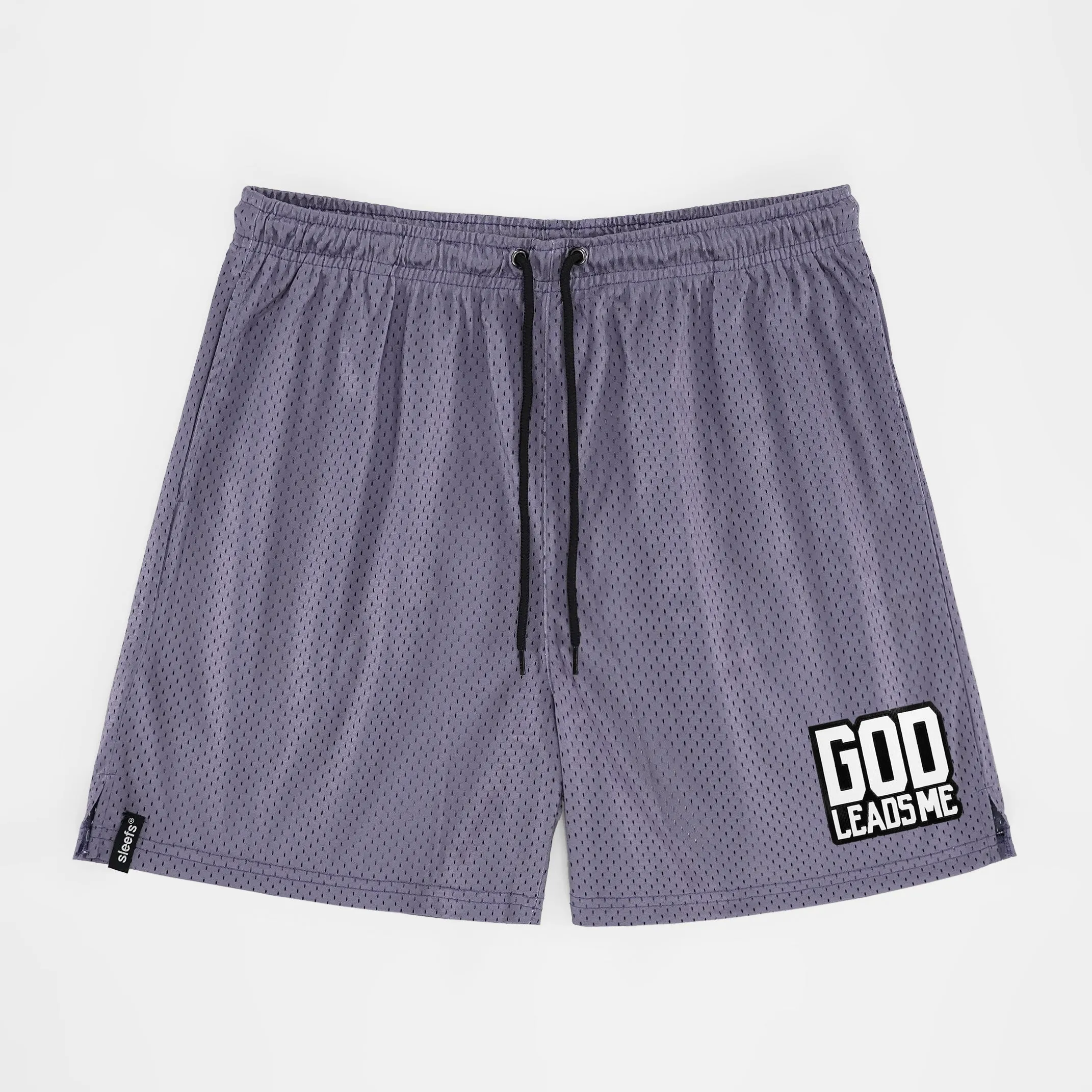 God Leads Me Patch Shorts - 7"