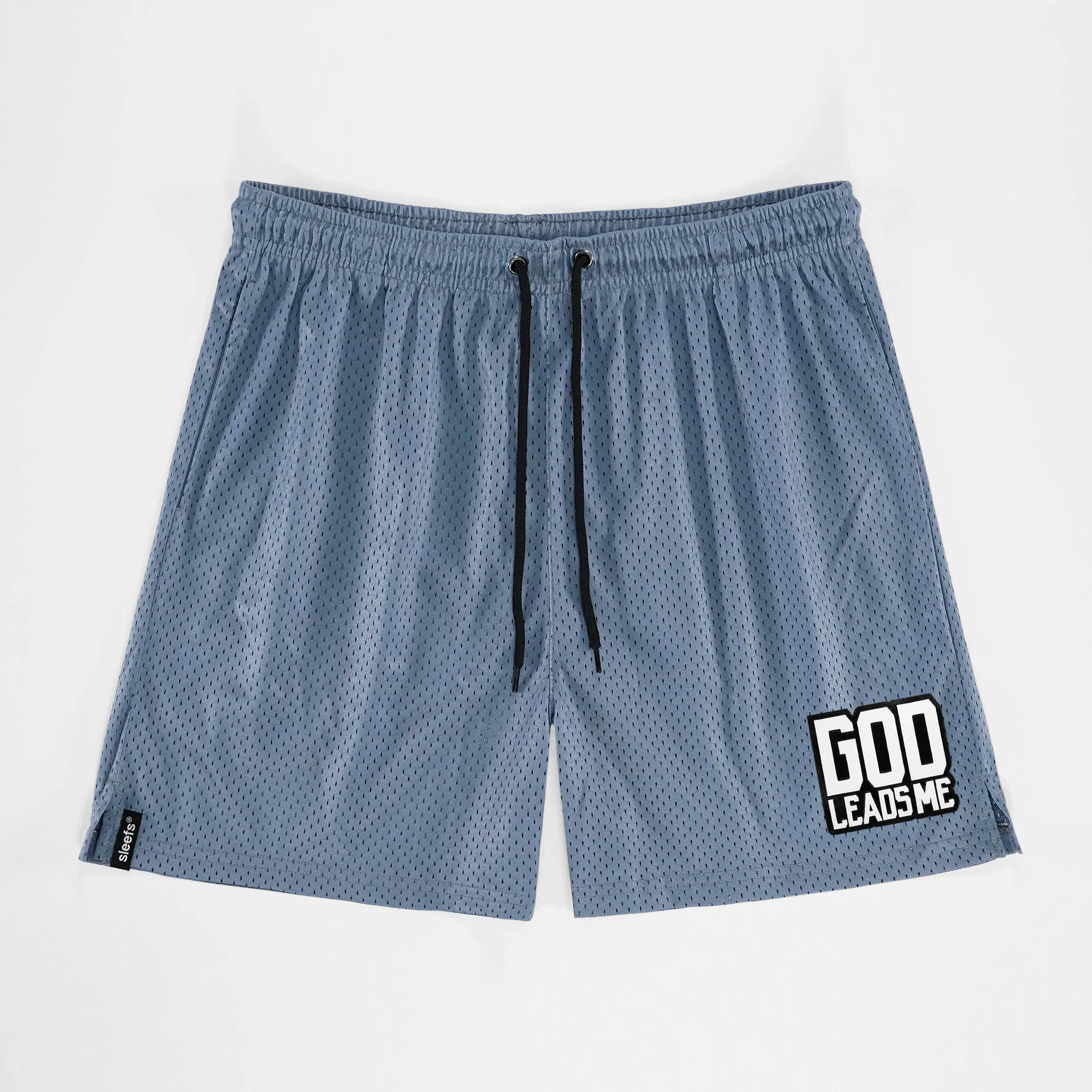God Leads Me Patch Shorts - 7"