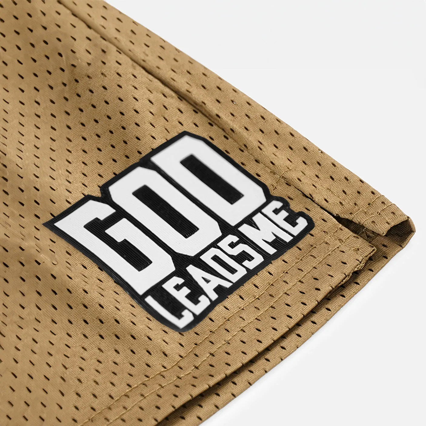 God Leads Me Patch Shorts - 7"