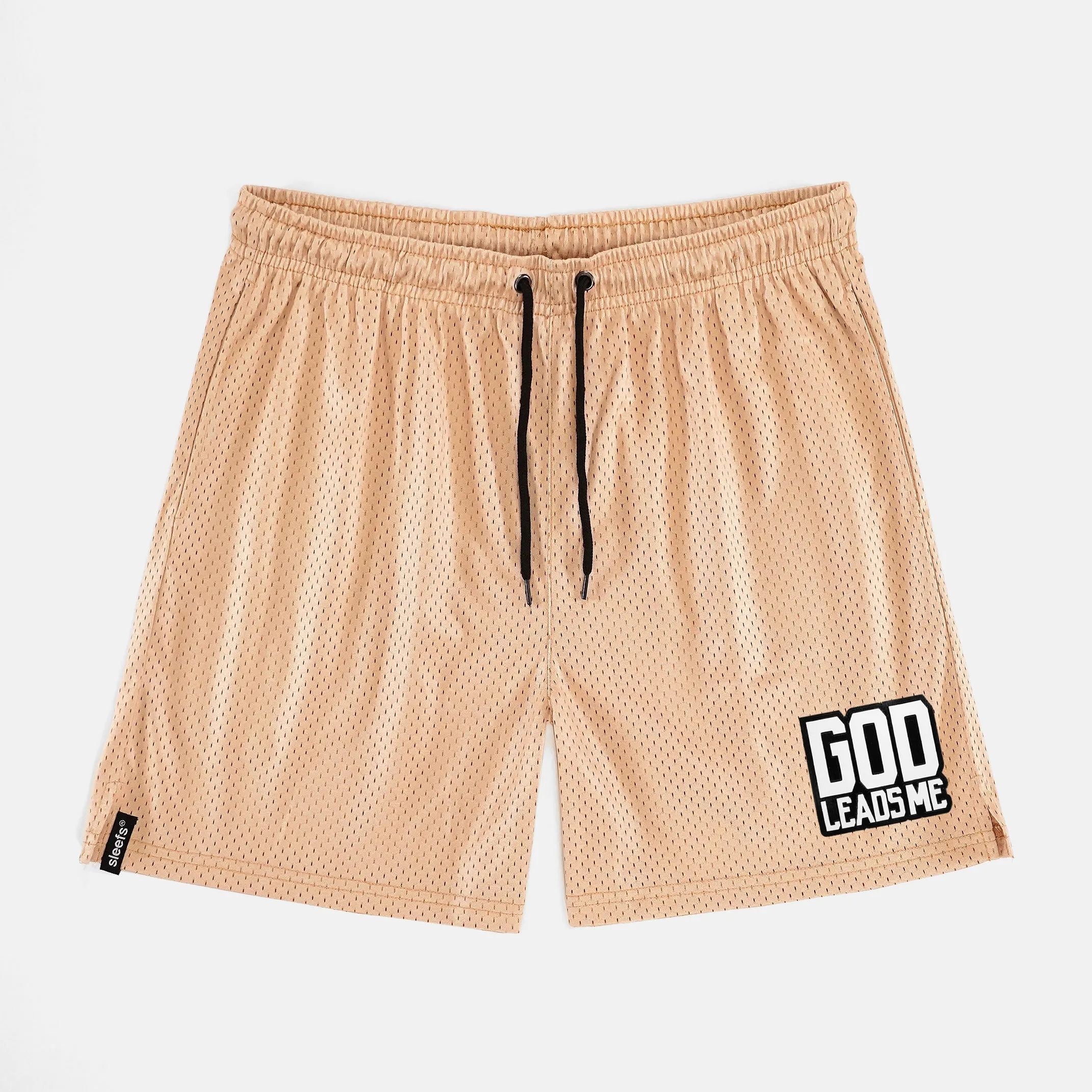 God Leads Me Patch Shorts - 7"