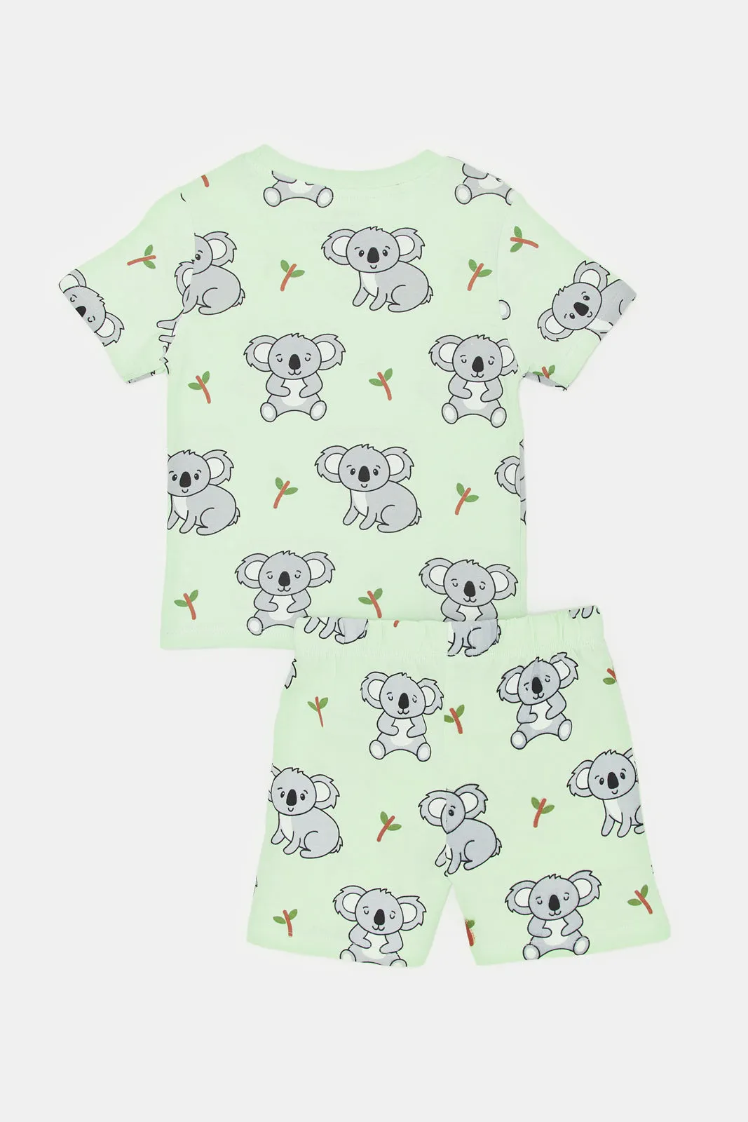 Infant Boys Mint Printed Pyjama Set (2 Piece)