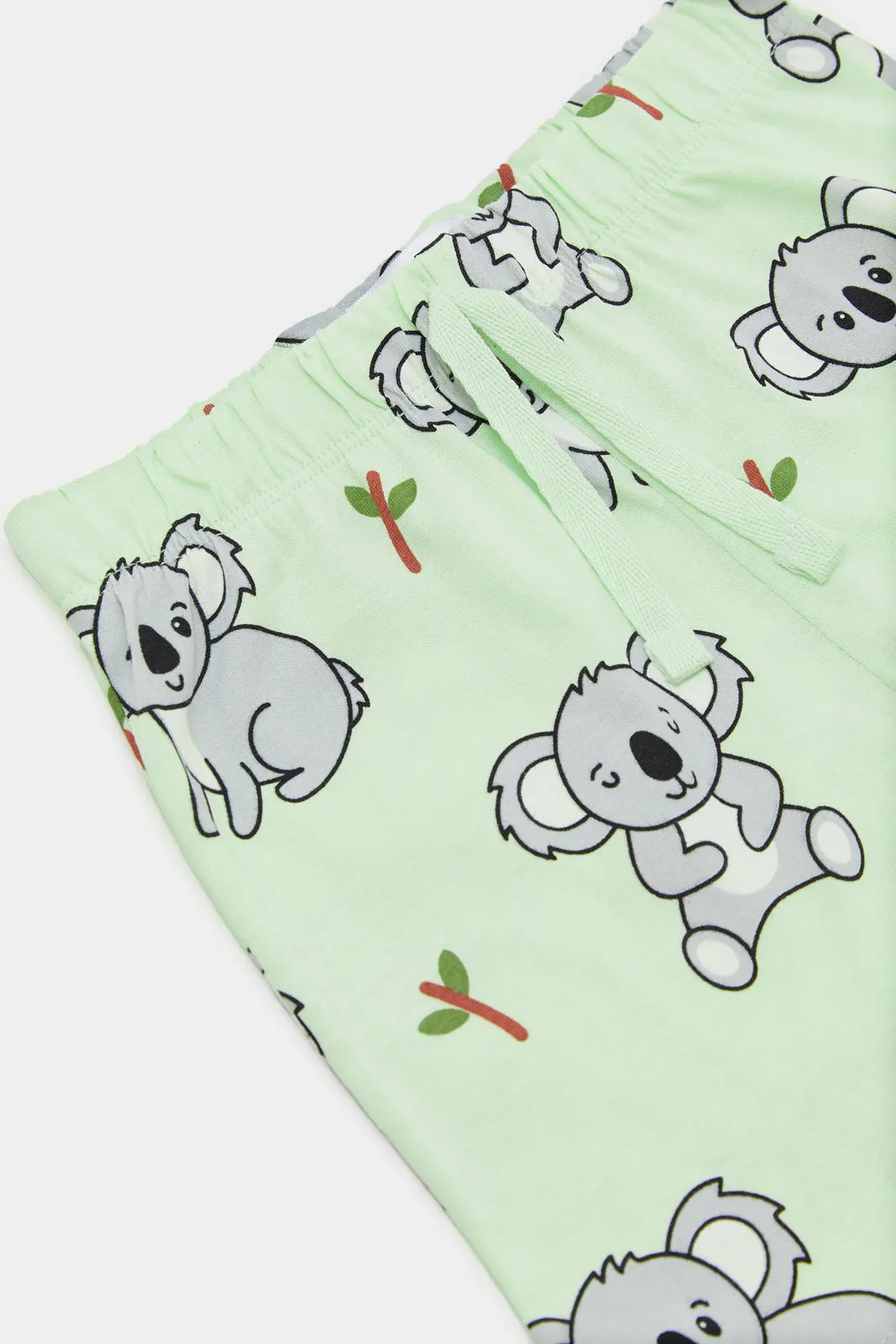 Infant Boys Mint Printed Pyjama Set (2 Piece)