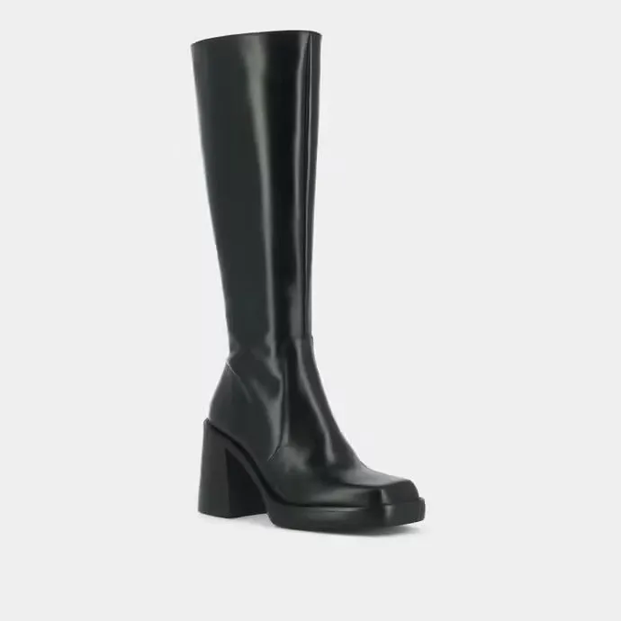 JONAK PARIS HIGH BOOTS WITH THICK HEELS AND SQUARE TOE