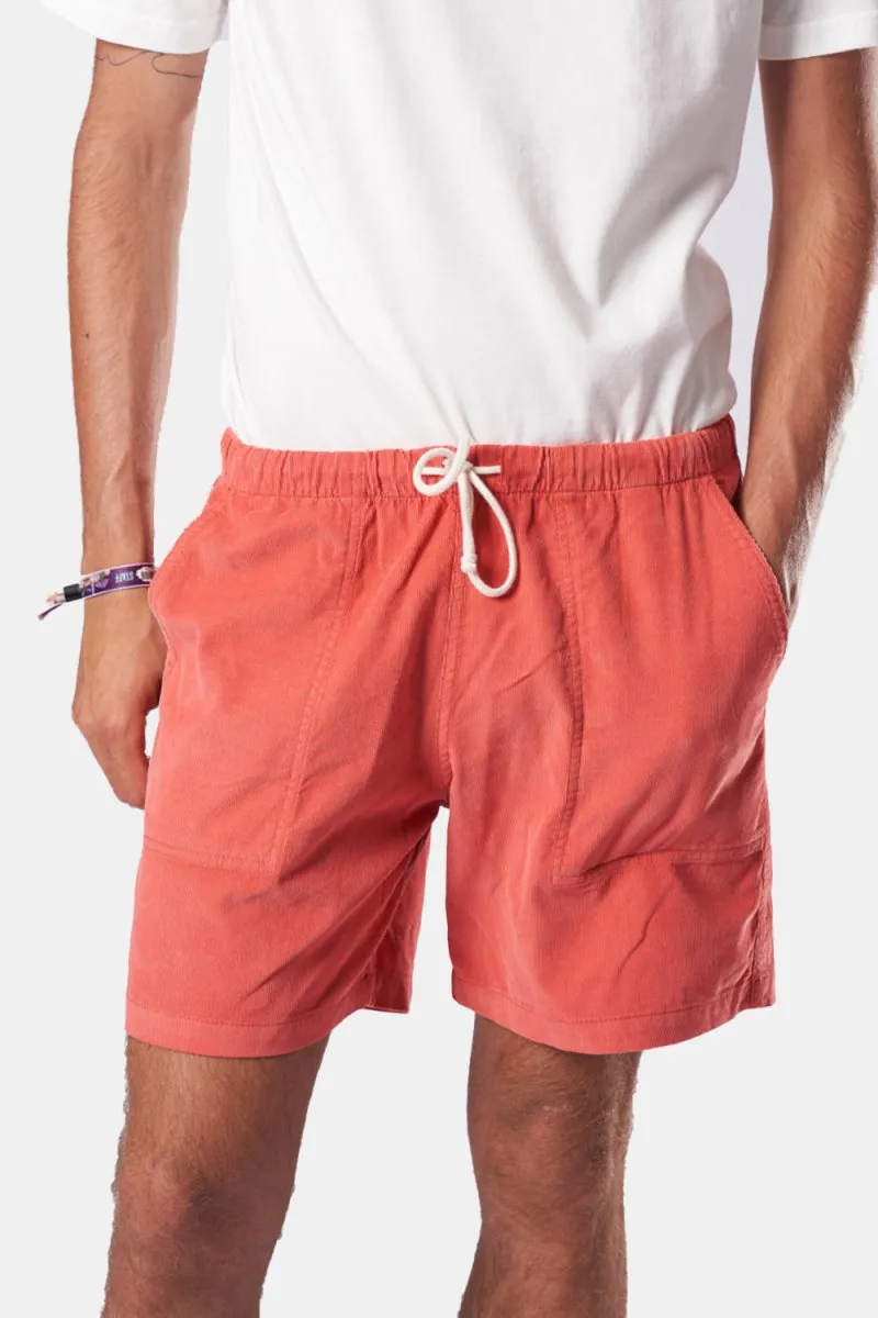 La Paz Formigal Baby Cord Beach Shorts (Spiced Coral)
