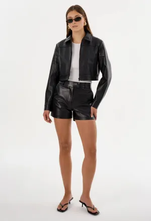 Leather Trouser Short
