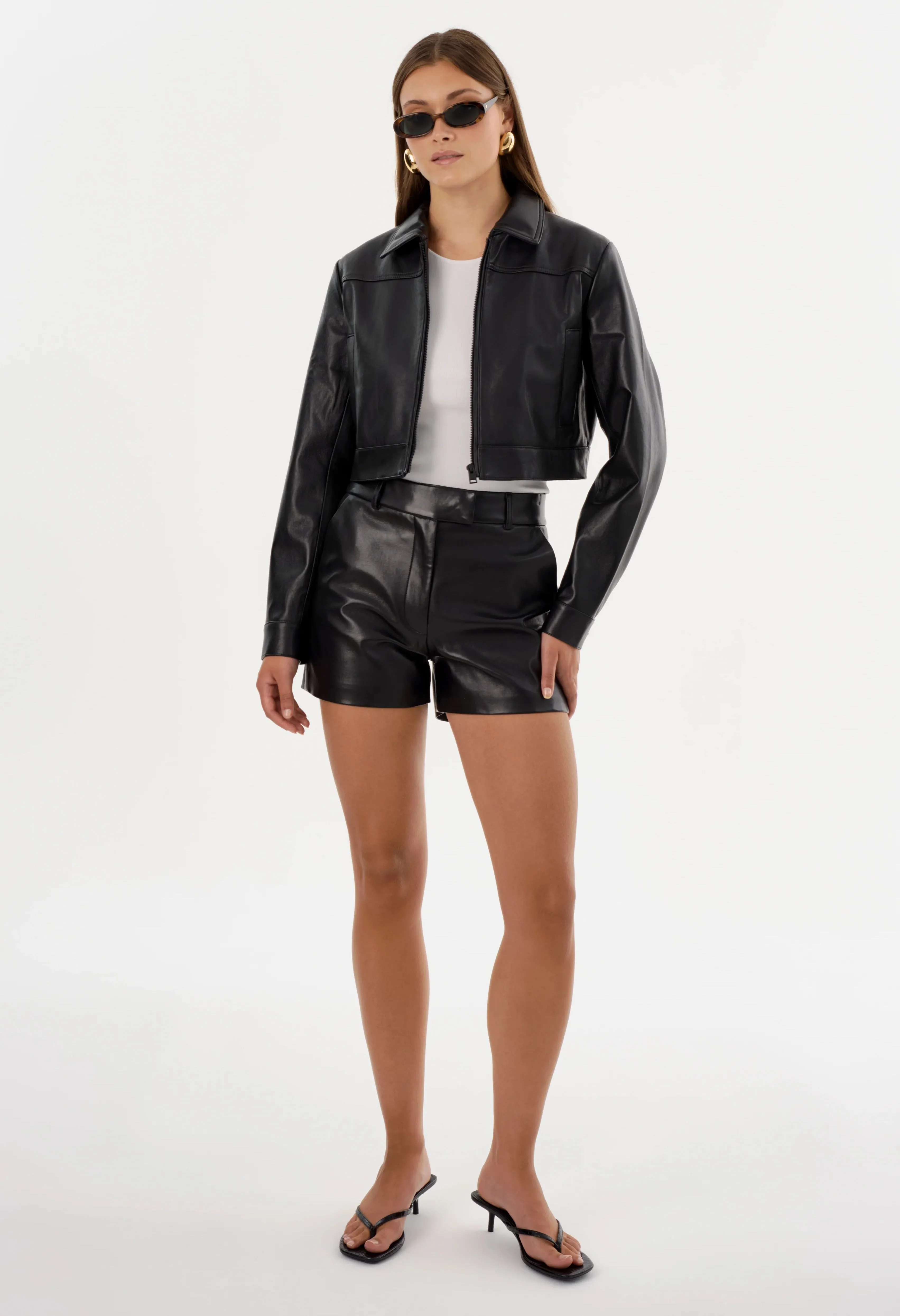 Leather Trouser Short