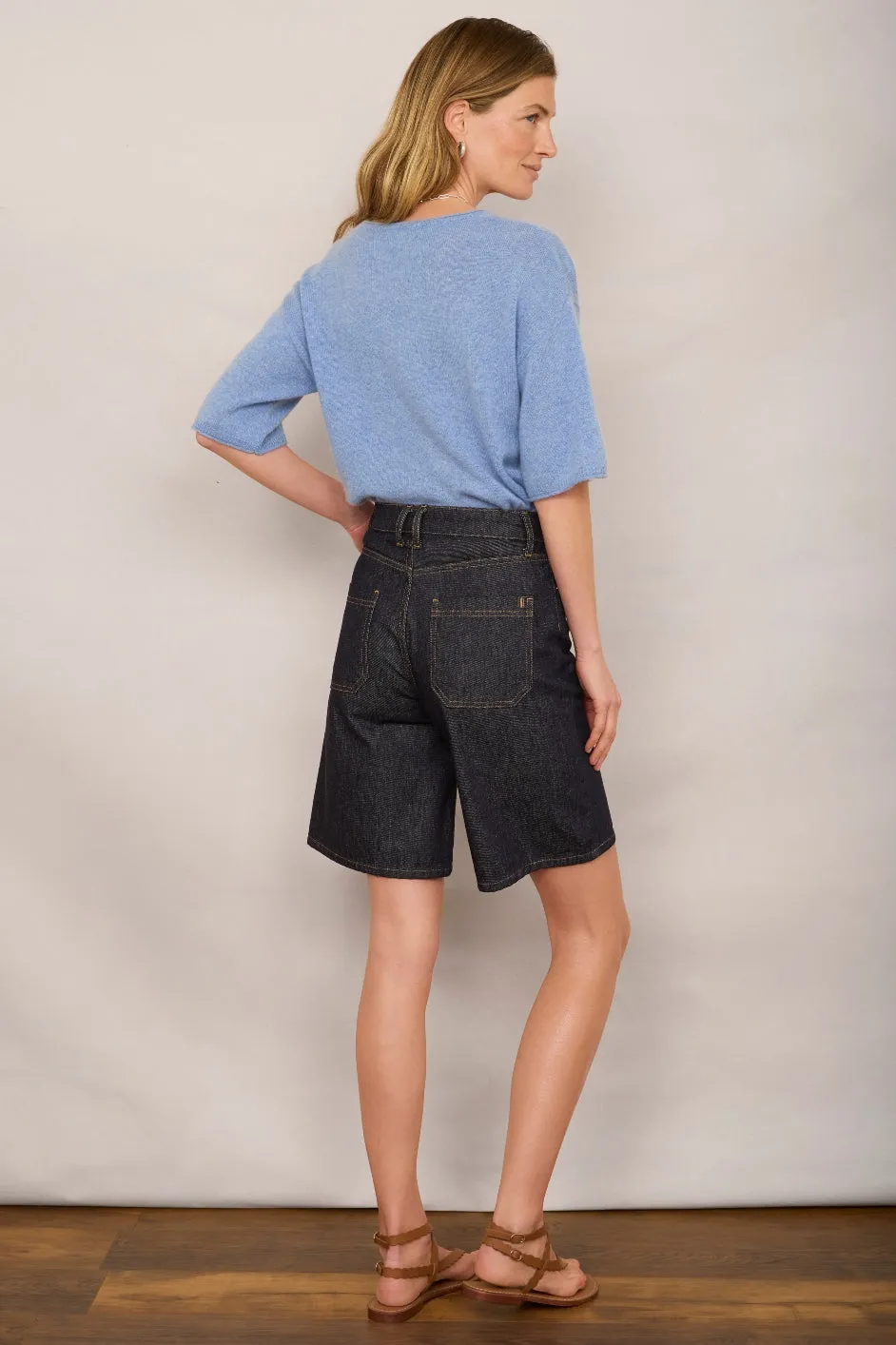 Lilia Bermuda Short - Indigo