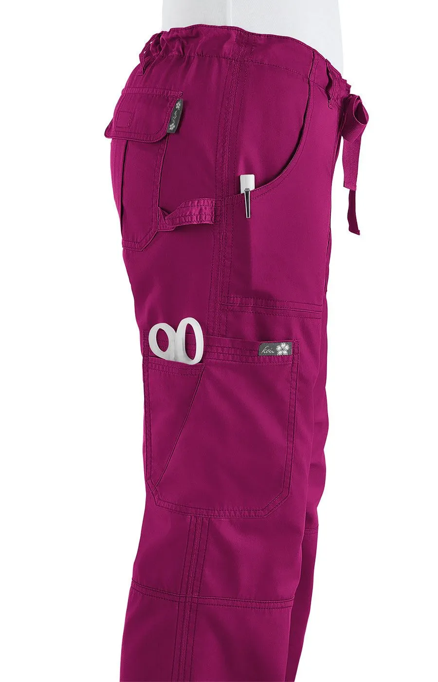 Lindsey Pant by KOI(Tall) XS-3X / Raspberry
