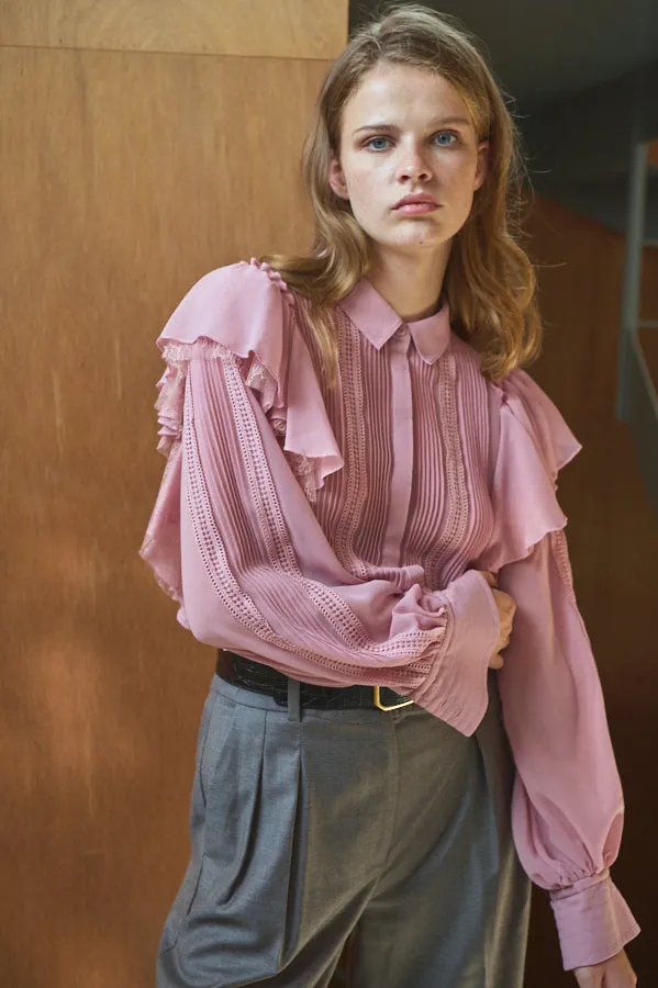 Loliana Blouse <br>-mauve.PNK-