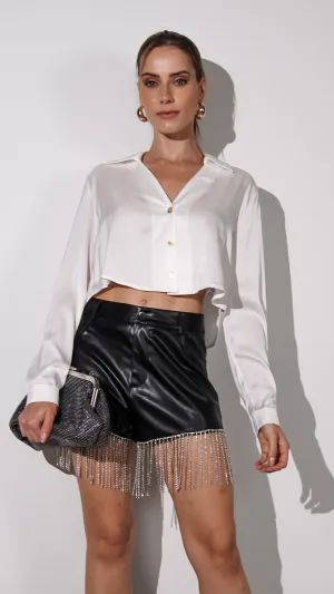 Maxine Leather Shorts