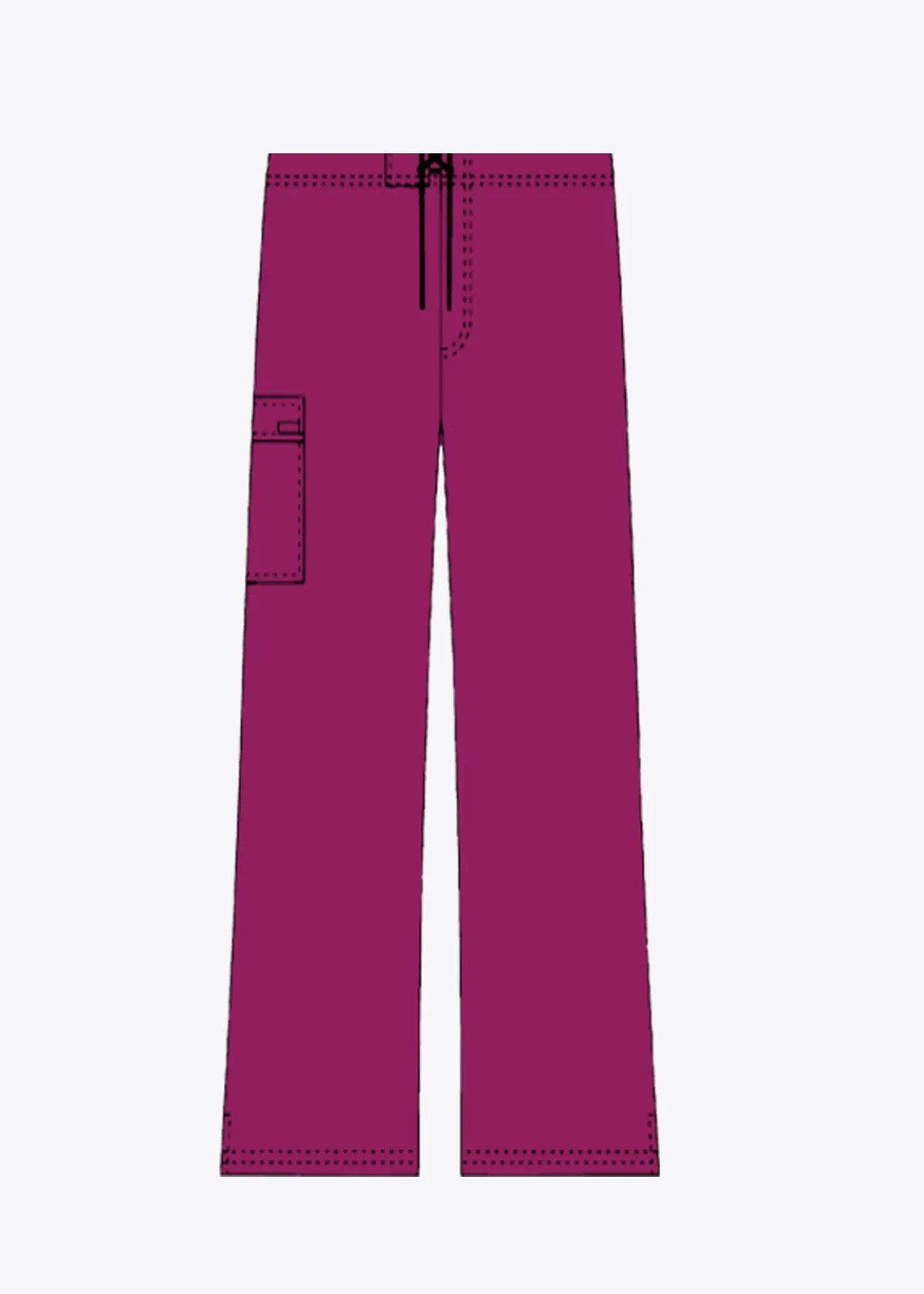 MOBB Low Rise Lace Up Flare Pant Petite