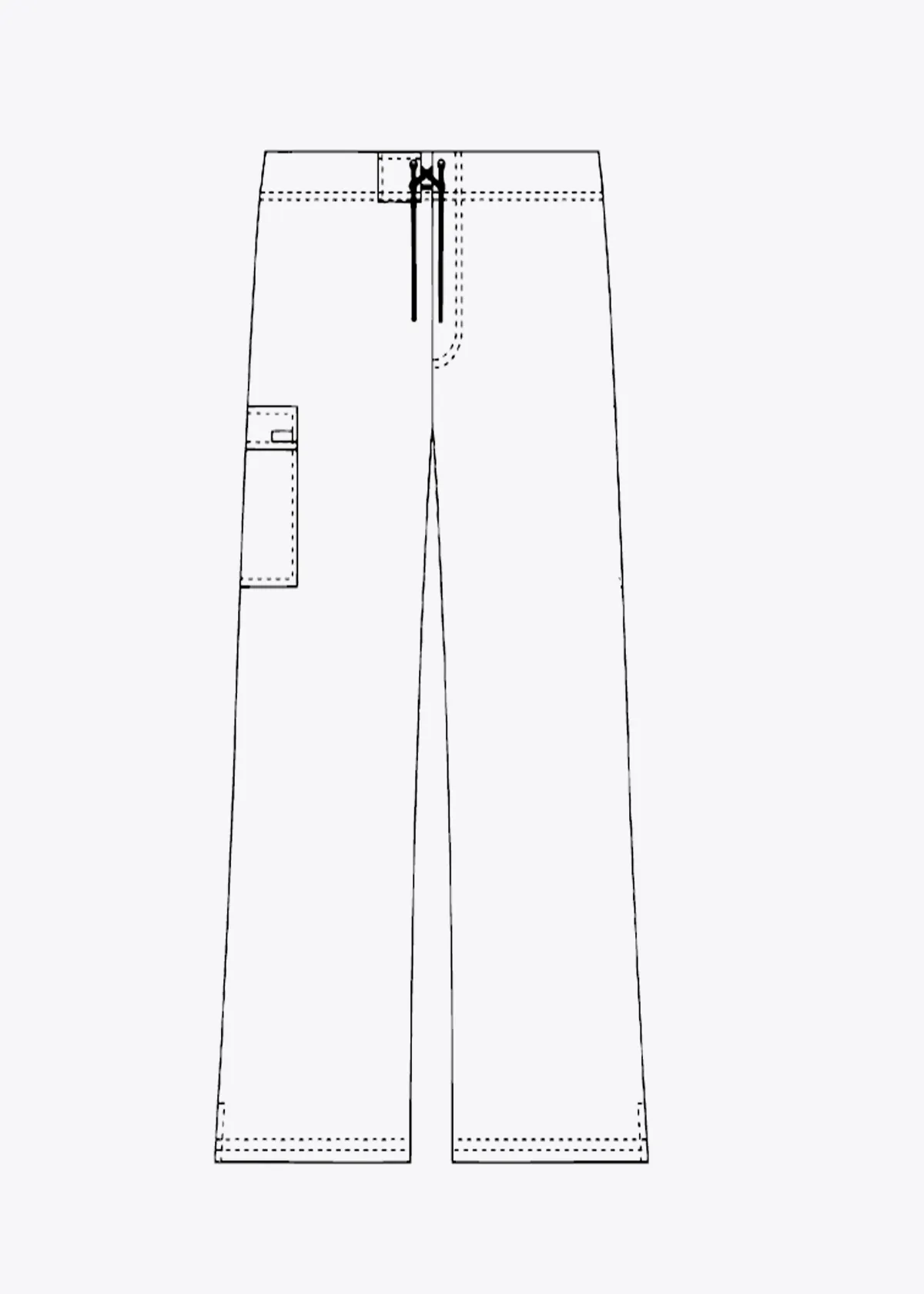 MOBB Low Rise Lace Up Flare Pant Petite