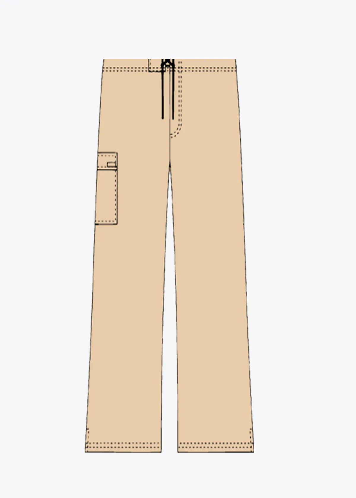 MOBB Low Rise Lace Up Flare Pant Petite