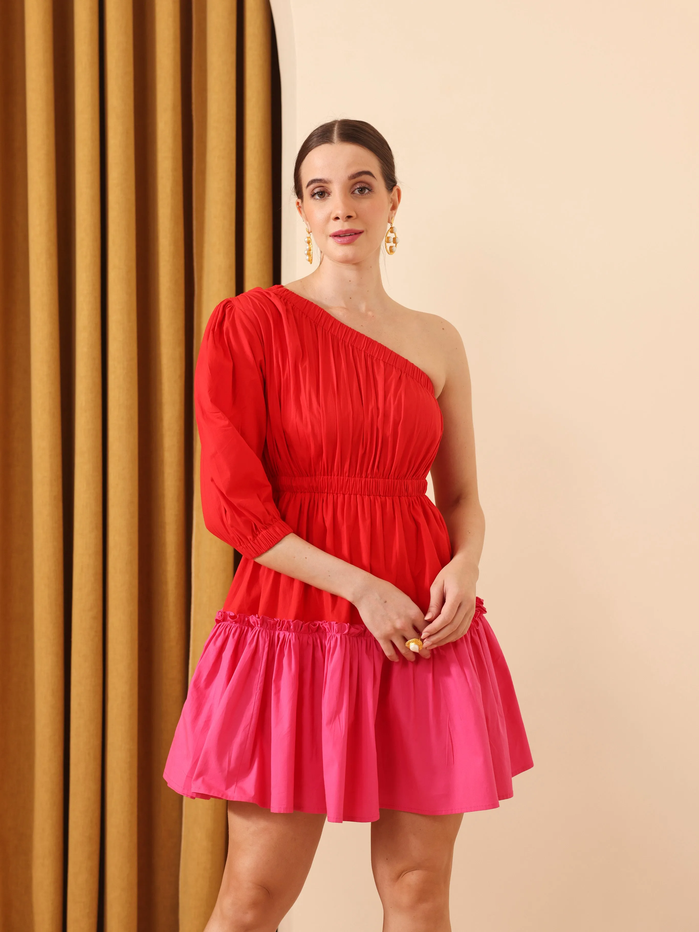 Natasha Luthra In Gianna Dress (Red)