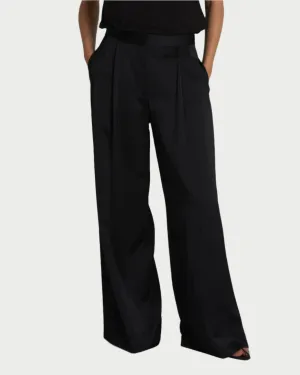 Nave Black Wide Leg Pants