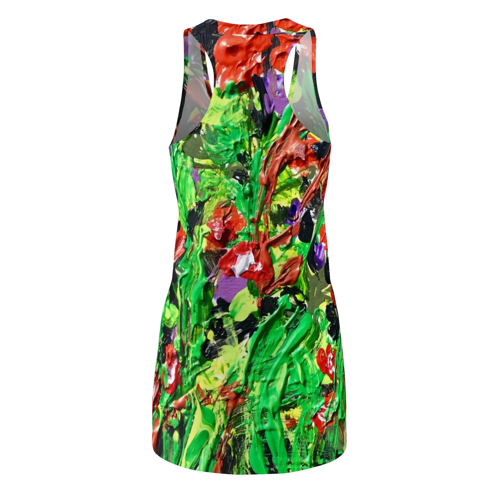 Nighttime Flowers Women's Cut & Sew Racerback Dress