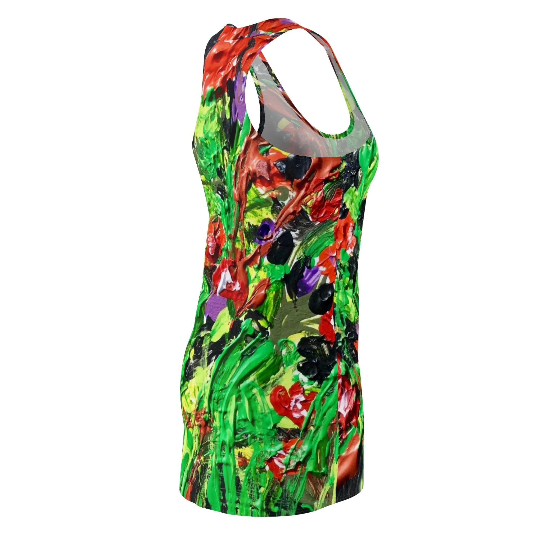 Nighttime Flowers Women's Cut & Sew Racerback Dress