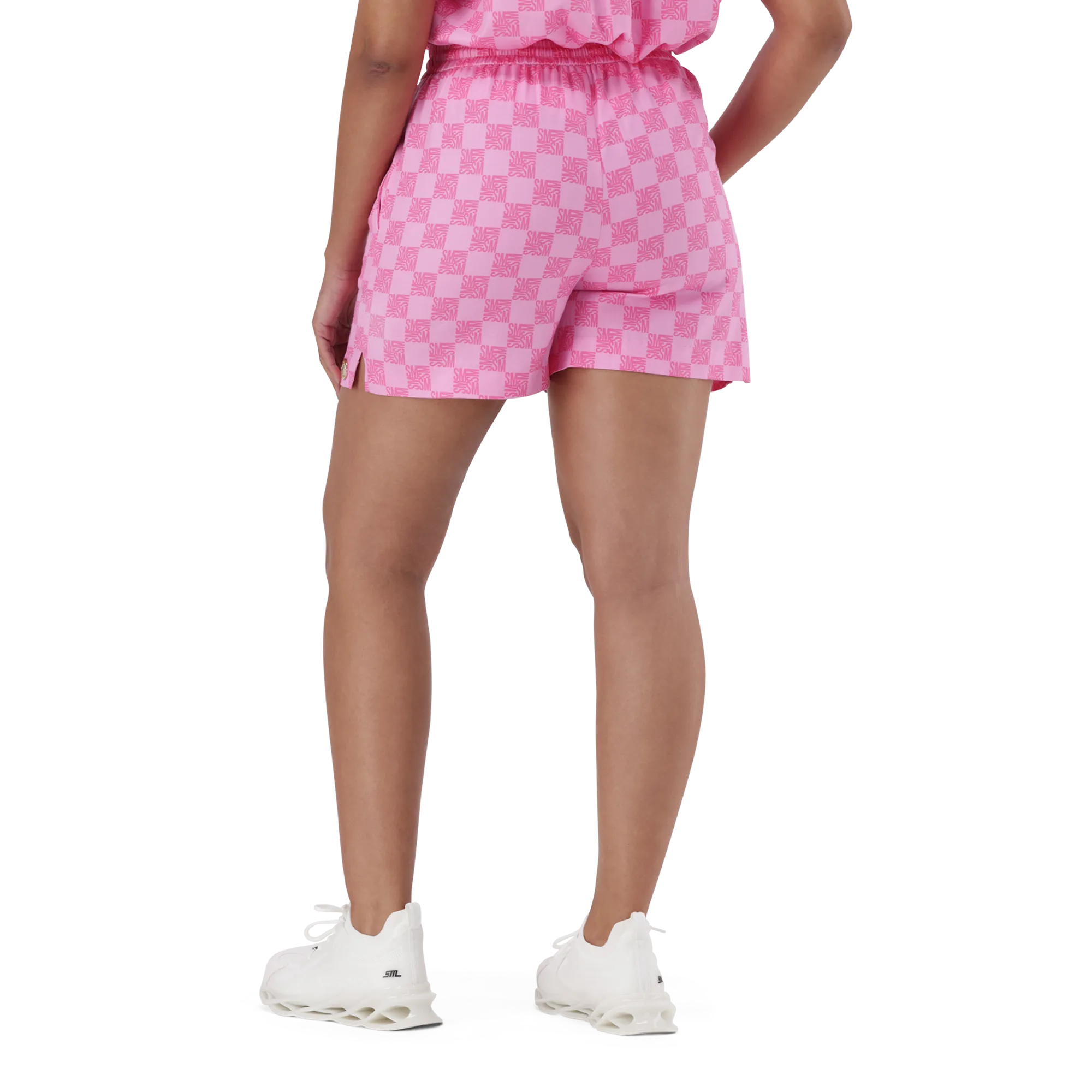 NOVA PINK ALLOVER PRINTED SHORTS