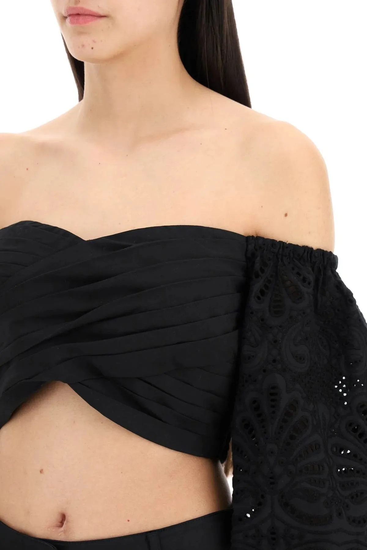 Off Shoulder Crop Top