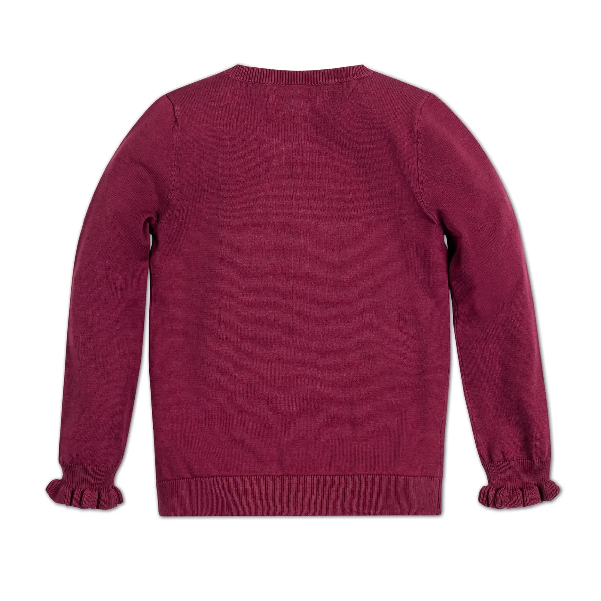 Organic Ruffle Sweater Henley - Baby