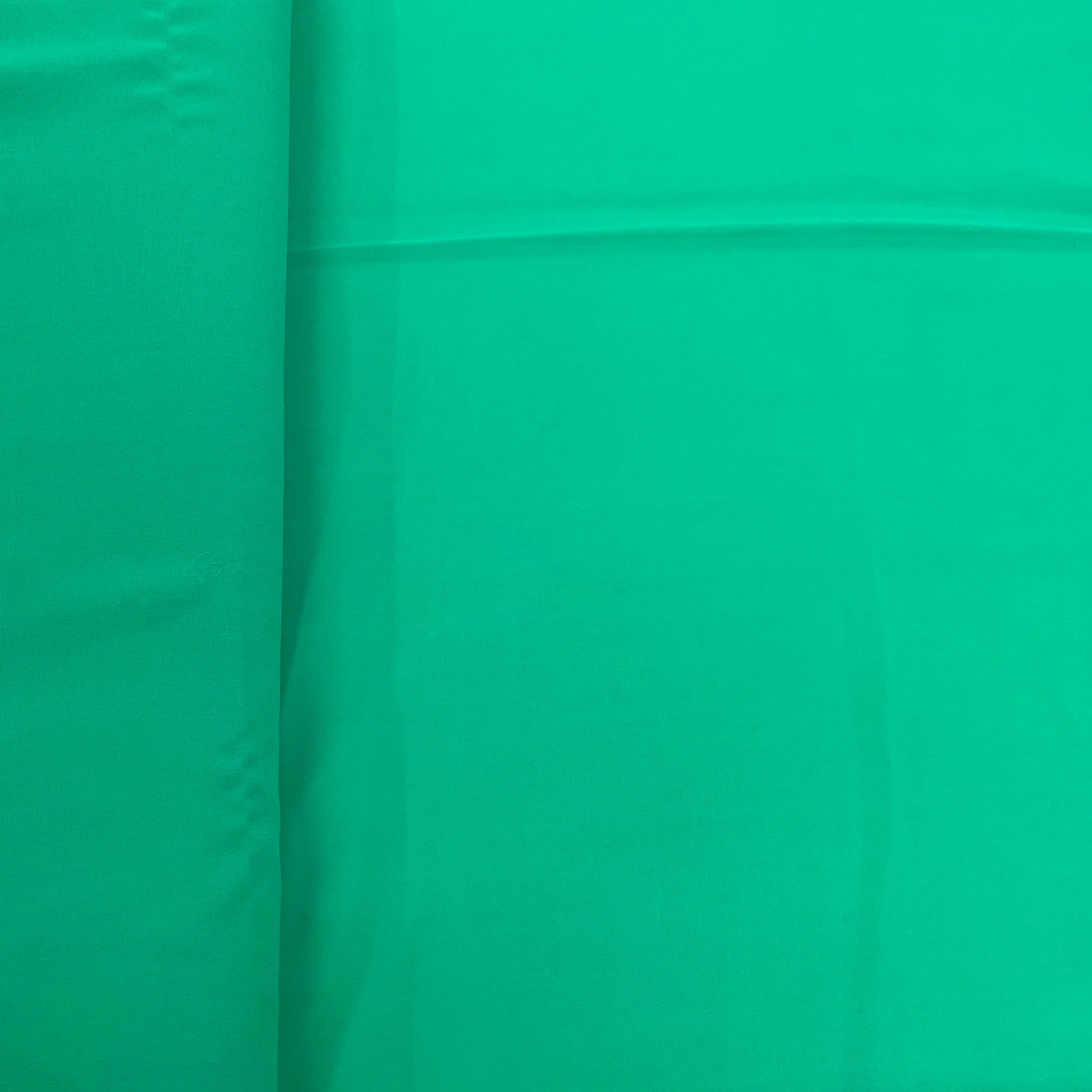 Parrot Green Solid Georgette Fabric